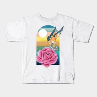 Bird and flower Kids T-Shirt